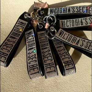 VictoriaSecret Bling Rhinestone wristlet keychain